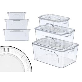 Kinvara Set 3 Organizadores de Nevera Aro Blanco Transparente Plástico 31x14x21 cm (Set de 6) Precio: 53.49999996. SKU: B1AJE6HYJ3