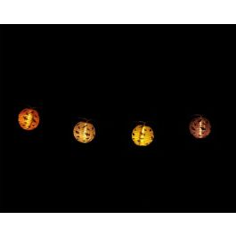 Guirnalda Decorativa 155 cm Con 6 Farolillos De Colores Y LED Diseño Murciélagos Halloween