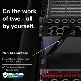 PATCHBOX Setup.exe - Herramienta de Soporte y Ayuda para Instalación de Hardware Pesado en Armarios de Red, 50kg, con Estante para Portátil