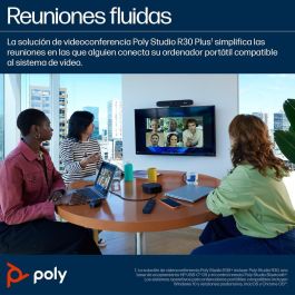 Poly Studio R30 Barra de Vídeo Personal 4K UHD, Certificada para Zoom y Microsoft Teams, Color Arena Poly Studio R30 Barra de Vídeo Personal 4K UHD, Certificada para Zoom y Microsoft Teams, Color Arena