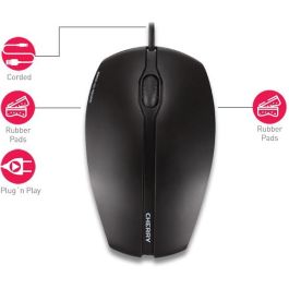 Ratón Cherry Gentix Negro 1000 dpi