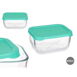Fiambrera Snow Box Tapa Verde 420Ml Pasabahce 12X6CM (12 Unidades)