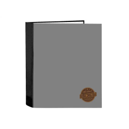 Carpeta de anillas BlackFit8 Old school Negro Gris A4 27 x 33 x 6 cm Precio: 4.88999962. SKU: B1GXFSNHM7