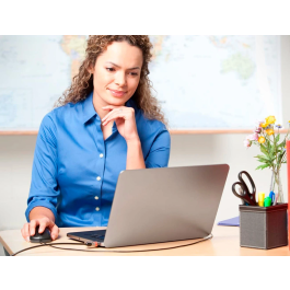 Kensington Ratón Óptico 800 DPI Negro Ergonómico USB