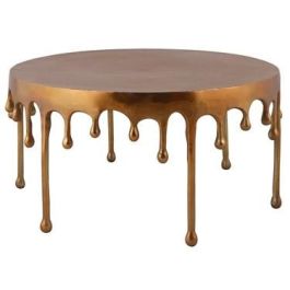 DKD Home Decor Mesa Centro Drops 23 Dorado 75 x 75 x 40 cm Precio: 208.5000005. SKU: B1A8EHG5JM