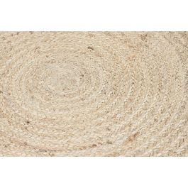 DKD Home Decor Alfombra Balines Yute Natural 200x200x1.5 cm Hecha a Mano