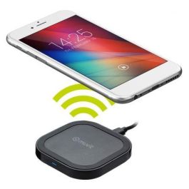 CARGADOR INALAMBRICO MUVIT MUWIR0007 - QI10W - 5W/10W - 2A - LED INDICADOR CARGA - NEGRO