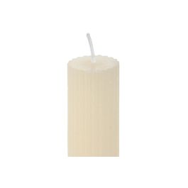 DKD Home Decor Vela Básicos de Cera Crudo, Set de 4 Velas Decorativas (Pack de 3, Total 12 Unidades) - 2.75 x 23 x 2.75 cm