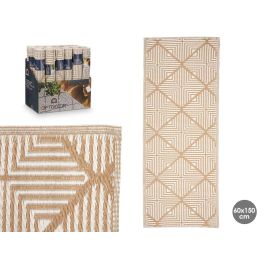 Alfombra Rombos Blanco Beige 60 X 150 Cm Giftdecor (24 Unidades) Alfombra Rombos Blanco Beige 60 X 150 Cm Giftdecor (24 Unidades)