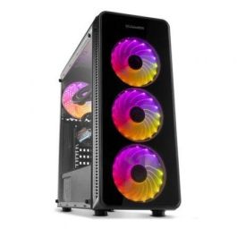 NOX Hummer TGM Chasis Torre Midi Negro con Iluminación RGB, Paneles Cristal Templado, ATX/Micro-ATX/Mini-ITX Precio: 75.49999974. SKU: B1ABZ9RWL5