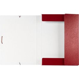 Carpeta Proyectos Liderpapel Folio Lomo 30 mm Carton Gofrado Roja