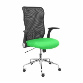 PIQUERAS Y CRESPO Silla Minaya respaldo malla negro asiento bali verde pistacho Precio: 192.69000014. SKU: S5703007