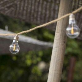 Lumisky LUM3760093543361 Guirnalda luz solar FANTASY CORD SOLAR 7,50 m 10 bombillas transparentes LED blanco cálido