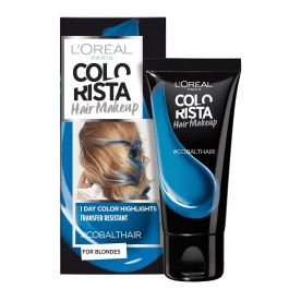 L'Oreal Paris, Colorista Hair Makeup, Tinte de cabello semipermanente,  #COBALTHAIR, 30 ml Precio: 13.98999943. SKU: B1E7KG48D7