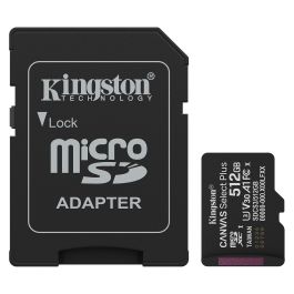 Kingston SDCS3/512GB MicroSDXC 512GB Clase 10 U3 V30 A1 Canvas Select Plus + Adaptador SD Precio: 63.50000019. SKU: B16WGFJEBE