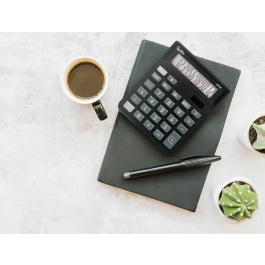 Liderpapel Calculadora Sobremesa XF26 12 Dígitos Solar y Pilas Color Negro 127x105x24 mm