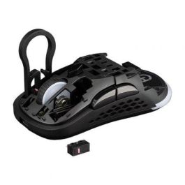 Hiditec GME010005 Ratón Gaming Inalámbrico GX30 Pro Wireless, 26000 DPI Pixart 3395, Triple Conectividad (2.4Ghz/BT/USB), Hot-Swap, 77g, Batería, ARGB