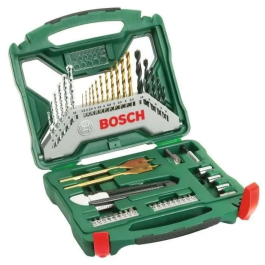 Bosch Caja de accesorios 50 piezas - 11 brocas metal HSS-TIN, 6 brocas material HM, 5 mechas madera, 2 mechas planas titanio, 18 puntas destornillador Precio: 42.50000007. SKU: B1J8SVDNS6