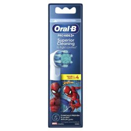 Recambio para Cepillo de Dientes Eléctrico Oral-B EB10 4 FFS SPIDERMAN (4 Unidades)