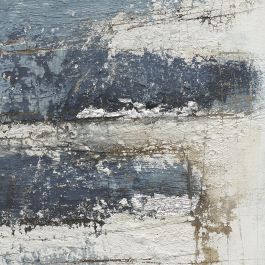 DKD Home Decor Cuadro Moderno Azul Rojo Lienzo Pino Pintado a Mano 2.4 x 120 x 90 cm (2 Unidades)