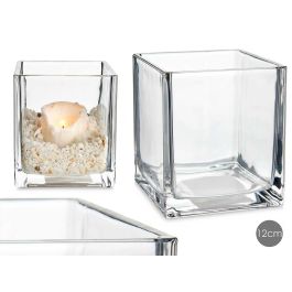 Portavelas de Cristal 12x12 cm Giftdecor - Transparente (18 Unidades) Precio: 56.58999995. SKU: B14CBAE26J