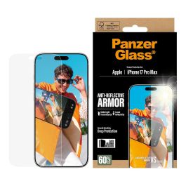 PanzerGlass Protector de Pantalla Anti-Reflective Armor para iPhone 17 Pro Max con EasyAligner, Aplicación en Seco, Resistente a Golpes