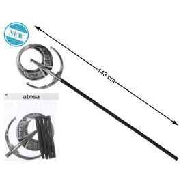 Bastón Egipcio 143 cm con Símbolo de Dios Sol Plateado | Accesorio Faraón Sacerdote Antiguo Egipto Precio: 8.3732. SKU: B12BEMZ9LZ