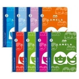 Lamela Cuaderno Espiral 80H Folio 70 gr Cuadrovía 2,5 mm C-Margen Cubierta Básica C-Surtidos -Paquete 10U- Precio: 32.95000005. SKU: B1ENGXAK8K