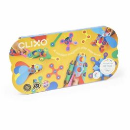 Gipsy Toys AAADG59448 Juego de Construcción Magnético CLIXO Rainbow Pack 42 Piezas Edad +4 Años Ecológico