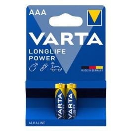 Varta Pilas Alcalinas AAA Longlife Power 2 unidades - Energía potente para gran consumo