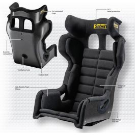 Asiento Gt Pro Fia8862-2009 Con Soporte De Enganche Trasero Talla XL SBRFSEGTPROXP6PN