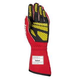 Sabelt SBRFTG10RS10 Guantes Hero Tg-10 FIA8856-2018 Ignífugos para Carreras con Palma de Silicio Reforzada Rojo Talla 10