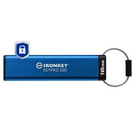 Kingston 16GB IronKey Keypad 200, FIPS 140-3 Lvl 3 AES-256 Hardware Encrypted Precio: 139.49999976. SKU: B184FCDYX6