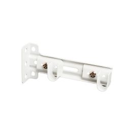 Soporte doble riel reforzado blanco (2 uds) cintacor - storplanet