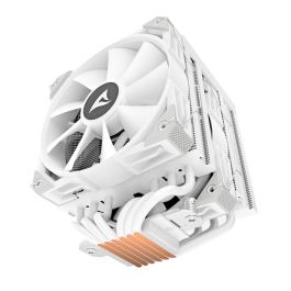 Sharkoon A60 RGB Refrigerador de Aire para CPU Doble Torre con 6 Tubos de Calor, 2 Ventiladores 120mm PWM, TDP 260W, Blanco