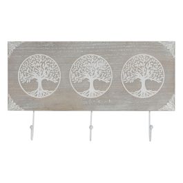 DKD Home Decor Perchero Pared Indio Árbol de la vida Gris Blanco 39 x 22 x 4.5 cm (6 Unidades) Precio: 27.59000013. SKU: B1HP6Q2EJF
