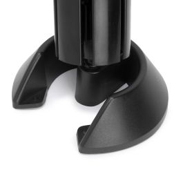 Columna pasacables Hexa, Plástico, Negro