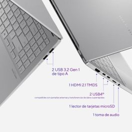 ASUS Vivobook S 15 OLED S5507QA-MA006W - Portátil 15.6" WQHD+ 120Hz, Snapdragon X Elite, 16GB RAM, 1TB SSD, Windows 11 Home, Plata - 90NB14Q2-M00270
