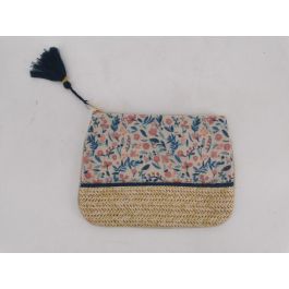 DKD Home Decor Neceser Shabby Country floral Natural Azul 1 x 15 x 21 cm Precio: 25.88999974. SKU: B17MPNAFE5