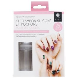 Kit Plantillas Uñas Con Tampón Cosmetic Club