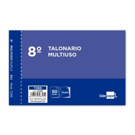 Talonario Liderpapel Multiusos Octavo Duplicado Apaisado 10 unidades