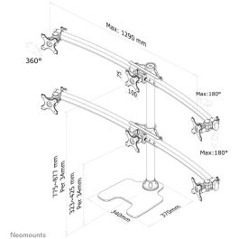 Soporte TV Neomounts FPMA-D700DD6 10-27" 8 kg