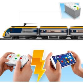 LEGO 60197 Tren de Pasajeros con Motor Teledirigido, Juego de Construcción City, 6-12 Años, 677 Piezas