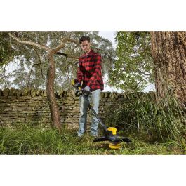 STANLEY FATMAX AAABS24610 - Desbrozadora sin Escobillas 18V 33cm con Batería 4Ah, Cargador y Carrete