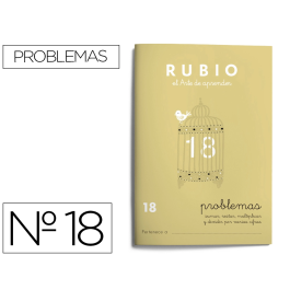 Rubio Cuaderno problemas nº 18 para el desarrollo intelectual del alumno y potenciar enseñanzas Precio: 11.78999952. SKU: B14BE6EQAG