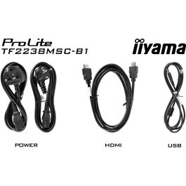 IIYAMA TF2238MSC-B1 Monitor táctil 21.5" (54.5cm) Full HD 16:9 M-Touch HDMI DisplayPort USB