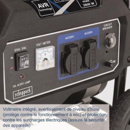 Generador SCHEPPACH SG3200x - Potencia máxima 2800W - Gasolina - Azul