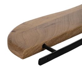 Estante Miel Madera de Mango Decoración 80 X 17 X 3 cm