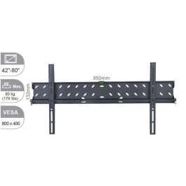 Vivolink Soporte de Pared Grande Pro para TV/Monitor, Máx. 80 kg, VESA hasta 800x400, Diseño Delgado 28mm