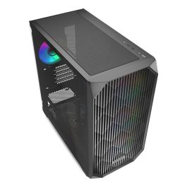 Sharkoon MK3 RGB Micro Torre Negro con Panel Frontal Permeable y Ventiladores RGB